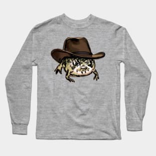 Funny Desert Rain Frog Howdy Meme Long Sleeve T-Shirt